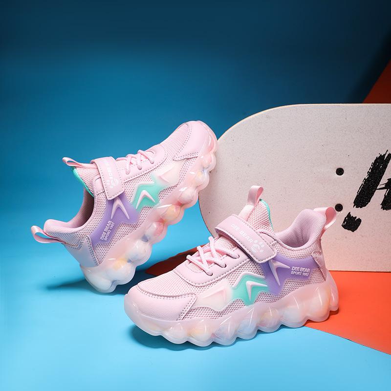 Middle school students, primary school students, mesh breathable new mesh shoes, children's shoes, spring boys, sports shoes, boys 2025