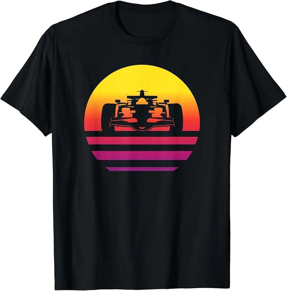 Men s and Women s T-shirts D20 Racing Car Retro Style T-Shirt XL