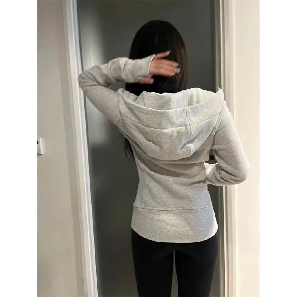 New Spring Slimming Hooded Zip-Up Sweatshirt - Korean Style