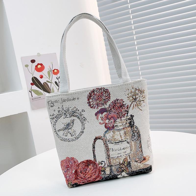 Baby Elephant Double-sided Embroidered Portable Small Bag Women's New Carry-on Handbag Change Mobile Phone Bag