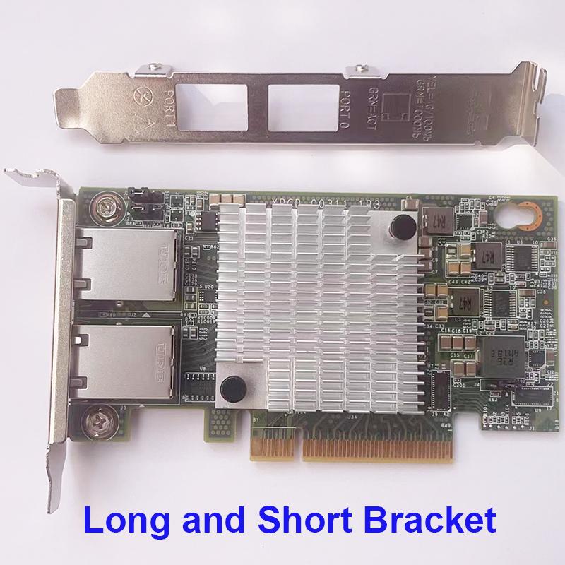 

10G Double Port Ethernet Card X540-T2 PCIE-X8 X16 Nework Extend Adapter Support For Synology NAS And Others