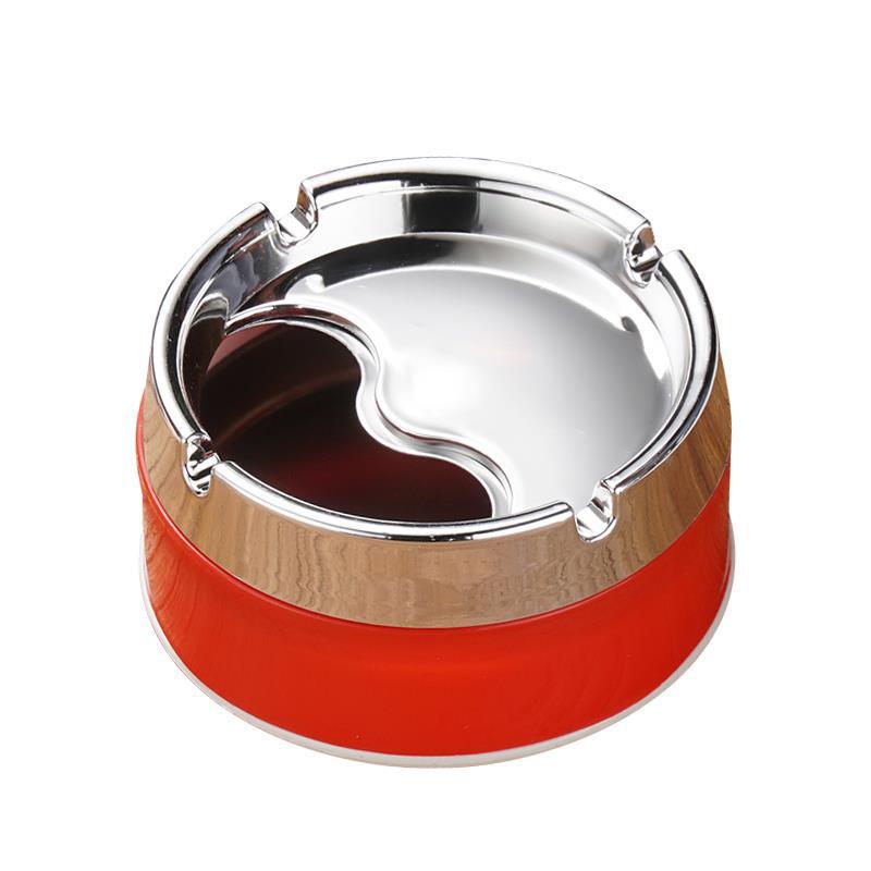 Compact Indoor Ashtray with Lid - Drop-Proof Design for Living Room Use