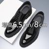 Lederschuhe mit eckiger Spitze Herren Innenhöhe 8cm erste Schicht Rindsleder Business-Kleiderschuhe Außenhandel Herrenschuhe kleine Lederschuhe