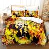 Anime Yami To LOVE Ru Bettwäscheset Bettbezug Bettset Steppdecke Kissenbezug Bettdecke King Queen Größe Jungen Erwachsene Heimtextilien