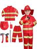 Children's Firefighter Costume for Kindergarten Role Play and Performance