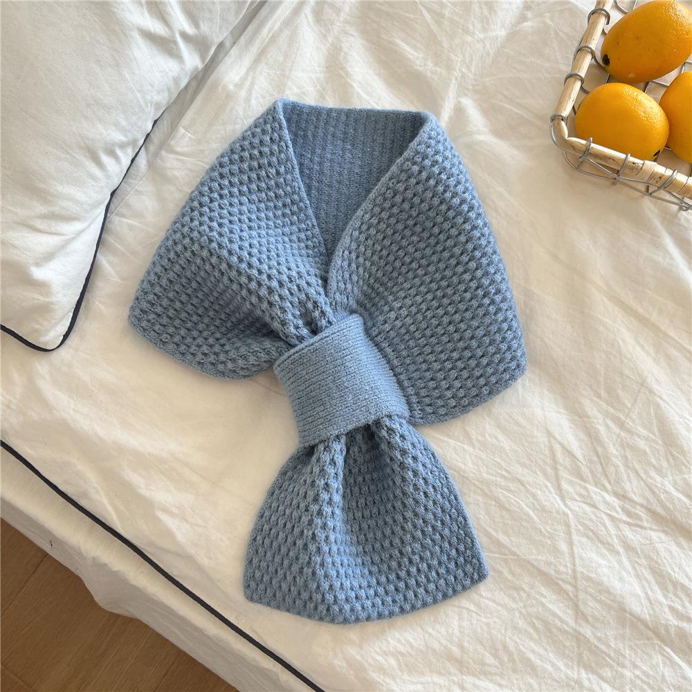 

Новый однотонный шарф для женщин на весну и осень, универсальный ремешок на запястье, повязка на голову, модное украшение, защита шеи для студентов, небольшой шарф 16*70cm