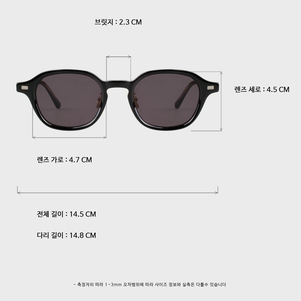 Ilsamsaemem Oval Classic Tinted Photochromic Sunglasses Black