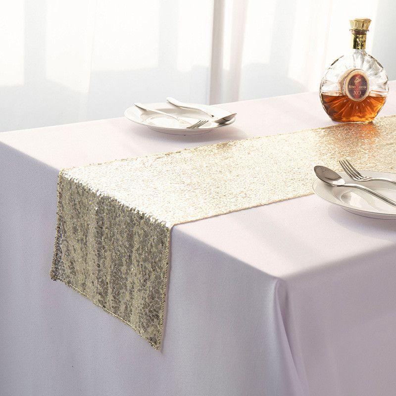 Sequin Glitter 12"x108" Table Runners Cover Sparkly Christmas Wedding Party