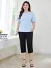 Plus Size Women's High-Waist Slimming Cropped Pants - Casual Summer 2026 Edition