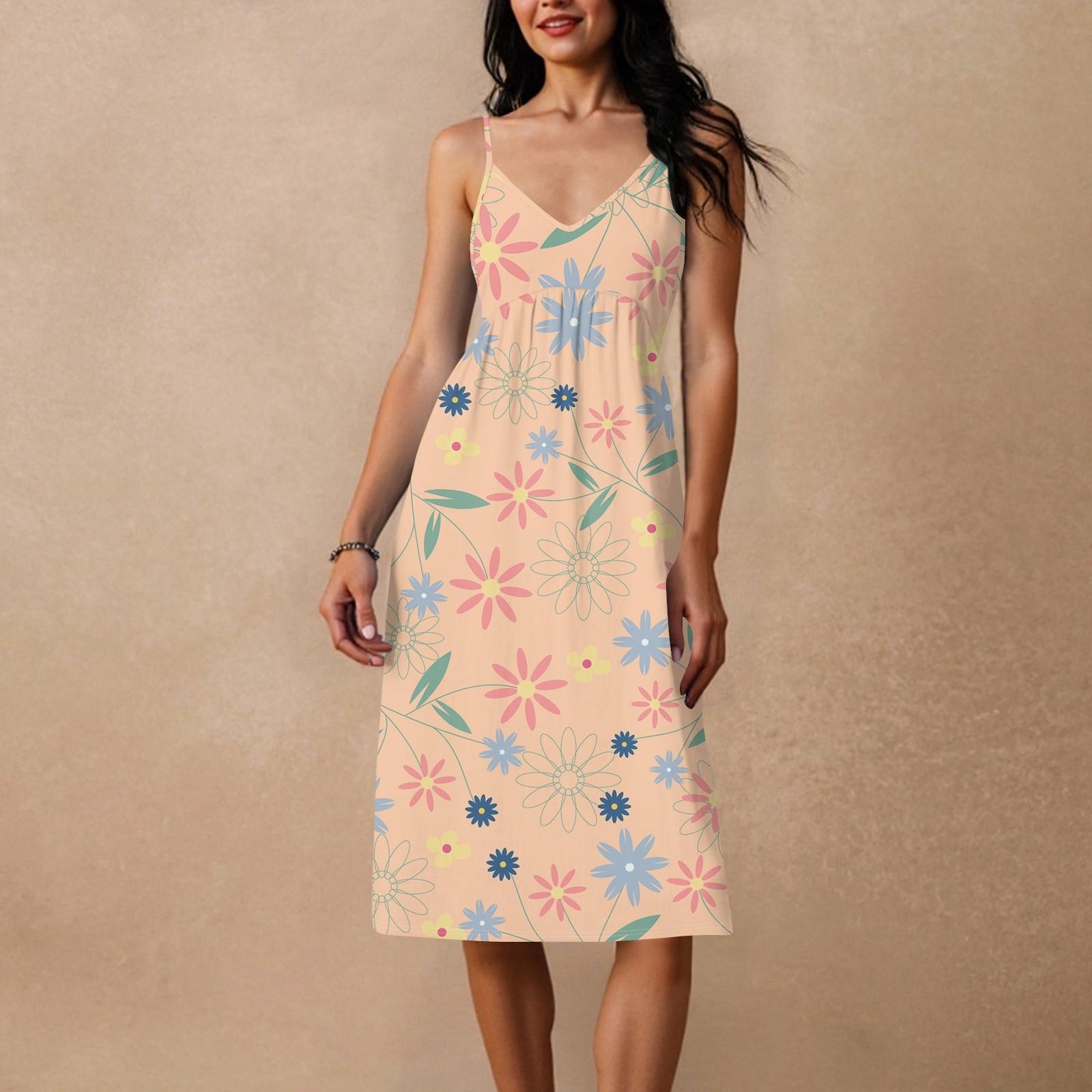 

Женское свободное повседневное пляжное праздничное платье-сарафан на тонких бретельках с открытой спиной и бантом S розовый