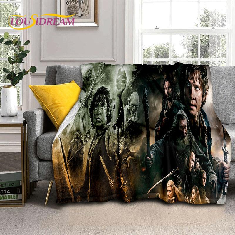 L-Lord of The Rings H-Hobbit Movie Soft Blankets,Keep Warm Throw Blanket Comfortable Blanket for Picnic Beds Sofa Home Bedroom