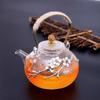 Vintage Hammered Glass Teapot