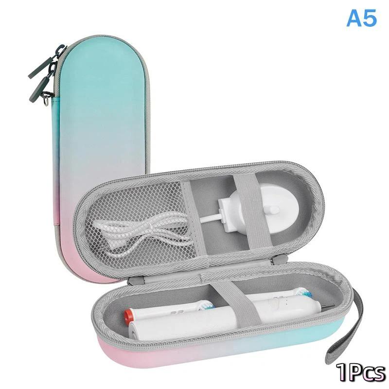 Estojo de Armazenamento Portátil de Escova de Dentes Elétrica em EVA Porta-Viagem Capa Dura para Transporte de Ferramentas Dentárias à Prova d'Água Concha Protetora