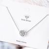 New Arrival Temperament Stylish Fashionable Hollow Transfer Bead  Sterling Color Jewelry Basic Simple Crystalline Ball Exquisite