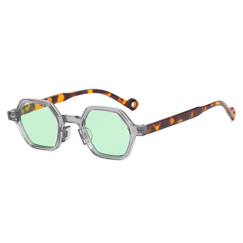 Designer Small Square Sunglasses Women Vintage Retro Punk Sun Glasses Luxury Polygon Eyewear Fashion Female