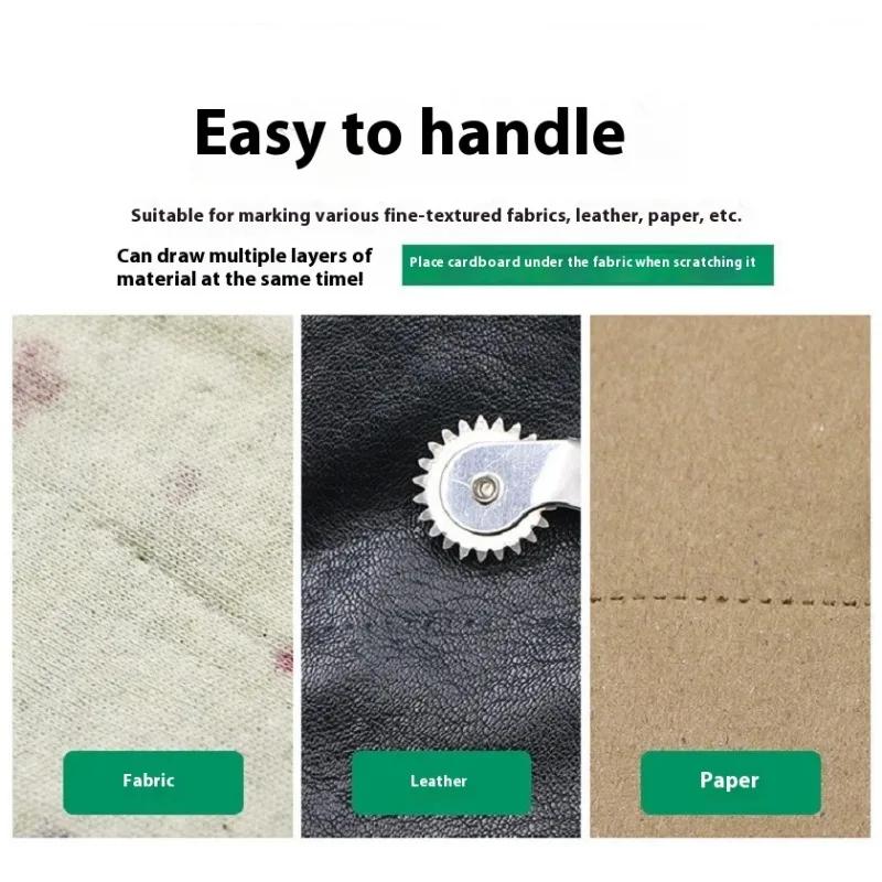 1 Pc New Plastics Leather Overstitch Wheel Space Paper Perforating Tool Tailor Stitch Marker Gear Roulette Patchwork Tools