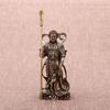 Retro Pure Copper Chinese Myth Nezha Buddha Statue Figurines Creative Desktop Decoration Home Furnishing Craft Gift Decoration