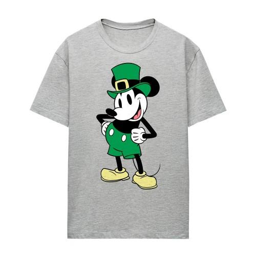 Disney Womens/Ladies Mickey Mouse Heather St Patricks Day T-Shirt