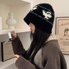 A Winter Korean Style Versatile Knitted Cap for Women A Small Woolen Bucket Cap That Shows Off The Face  and A Thickened Cold Proof and Warm Hat