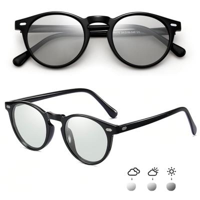 Photochromic Polarized Outdoor UV400 UV Lenses Round B1137 Men's Sunglasses, Sunglasses, Protection, Cut, Women's Sunglasses, Fishing,