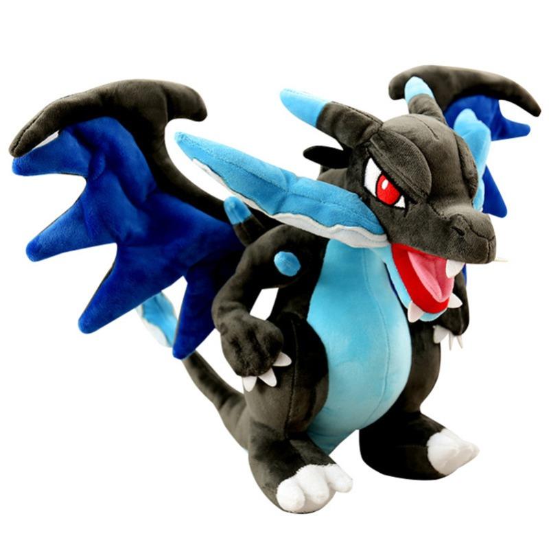 Pokémon Mega Glurman X Plüschtier Orange Drachenpuppe Weiche Cartoon-Figur Sammlerstück Geschenk Geeignet für Kinder und Erwachsene Spielefans Heimdekoration