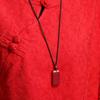 Cinnabar Peace Pendant for Men & Women: Purple Gold Sand Emperor Sand Necklace