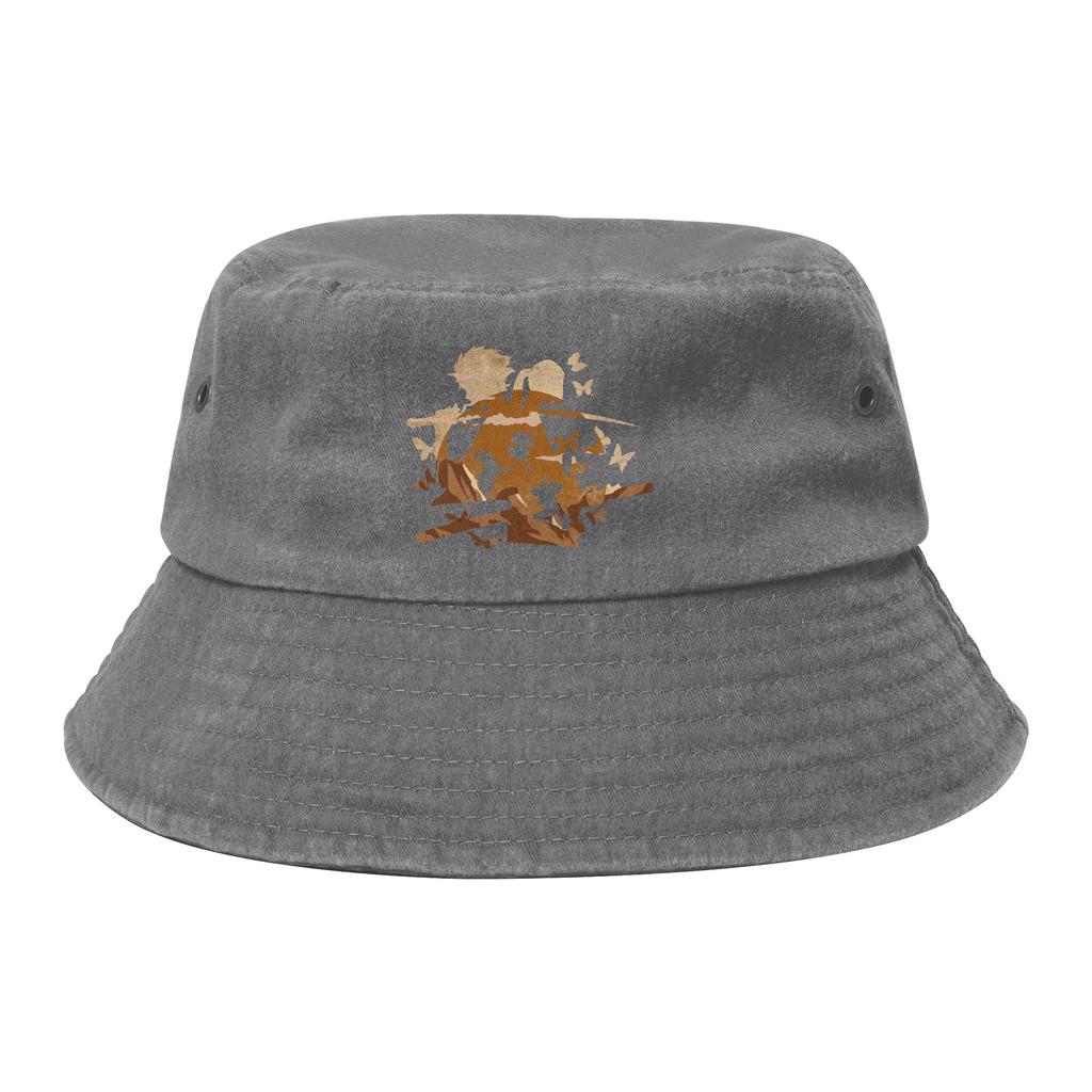 Women Unisex Bucket Hats Samurai Champloo Funky Samurais Spring Headwear Foldable Hiking Fishing Hat Anime Irish Country Hat