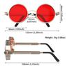 Women Men Round Retro UV400 Protection Steampunk Sunglasses Eyewear Gothic Sun Glasses