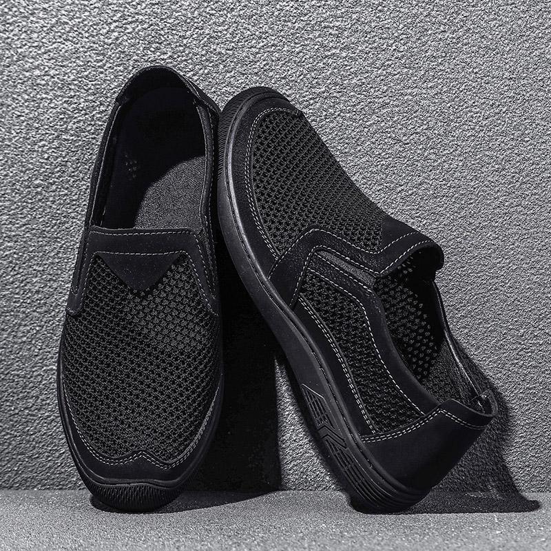 Sommer Männer Verschnaufpause Mesh Casual Schuhe Männer Müßiggänger Komfortables Fahren Schuhe Mokassins Mann Wohnungen Schuhe