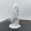 Yangyizhi 3D Printed Halloween Ghost Bride Statue Ornament, Female Figure Sculpture with Stable Base, Decorative Minimalist Spooky Figurine for Modern