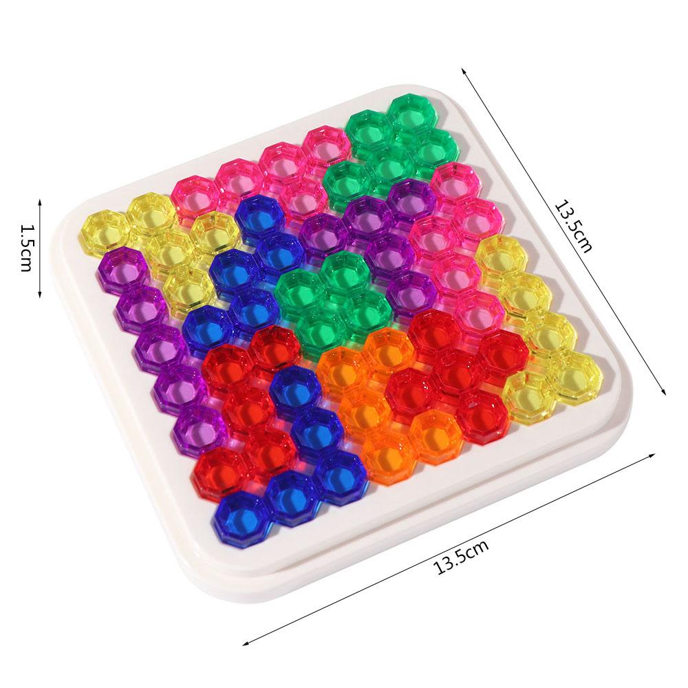 Plastics Blocks Sudoku Board Game Colorful Puzzle Intelligence Toys  Children's Day Gift