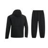 Li-Ning Color Block Hooded Zip Jacket Loose Comfortable Cuffed Elastic Waist Long Pants Casual Sports Suit Unisex suit AFDU951-6+YKLU208-1