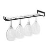 Set of 4 Under Cabinet Wine Glass Organizers Space Saving Designs Sturdy Iron Stemwares Hanger for Kitchen Decoration