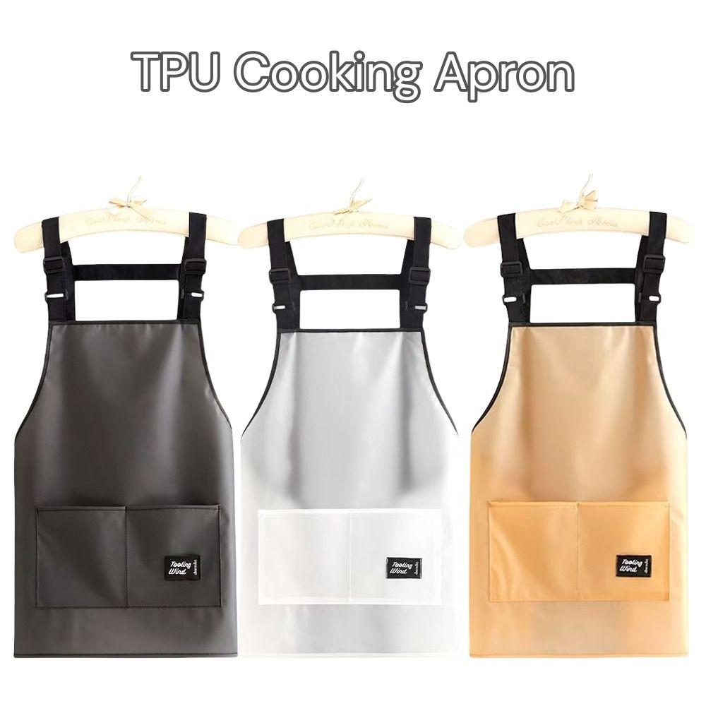 Oil Dirt Resistant Gardening Aprons TPU Working Clothes Portable Coffee Overalls  Kitchen Supplies