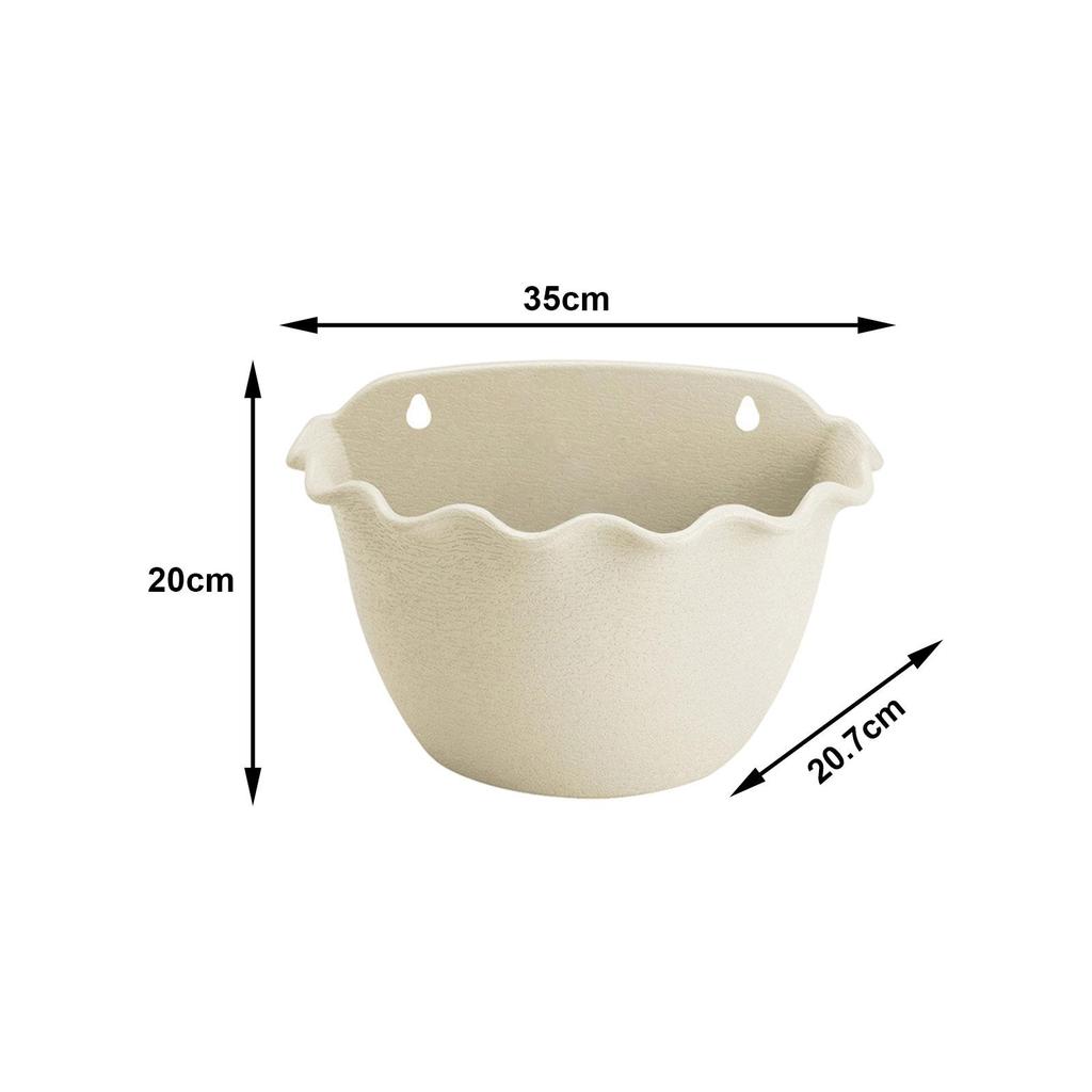 Hanging Flower Pot Detachable Hook Self Watering Hanging Fence Planter for Yard Railing Small Plants Fence Home Decoration