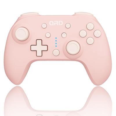 QRD Junior E5 Cute Mini Compatible with Pink Gamepad, Pocket-Sized Controller, Switch/PC/Android/IOS,