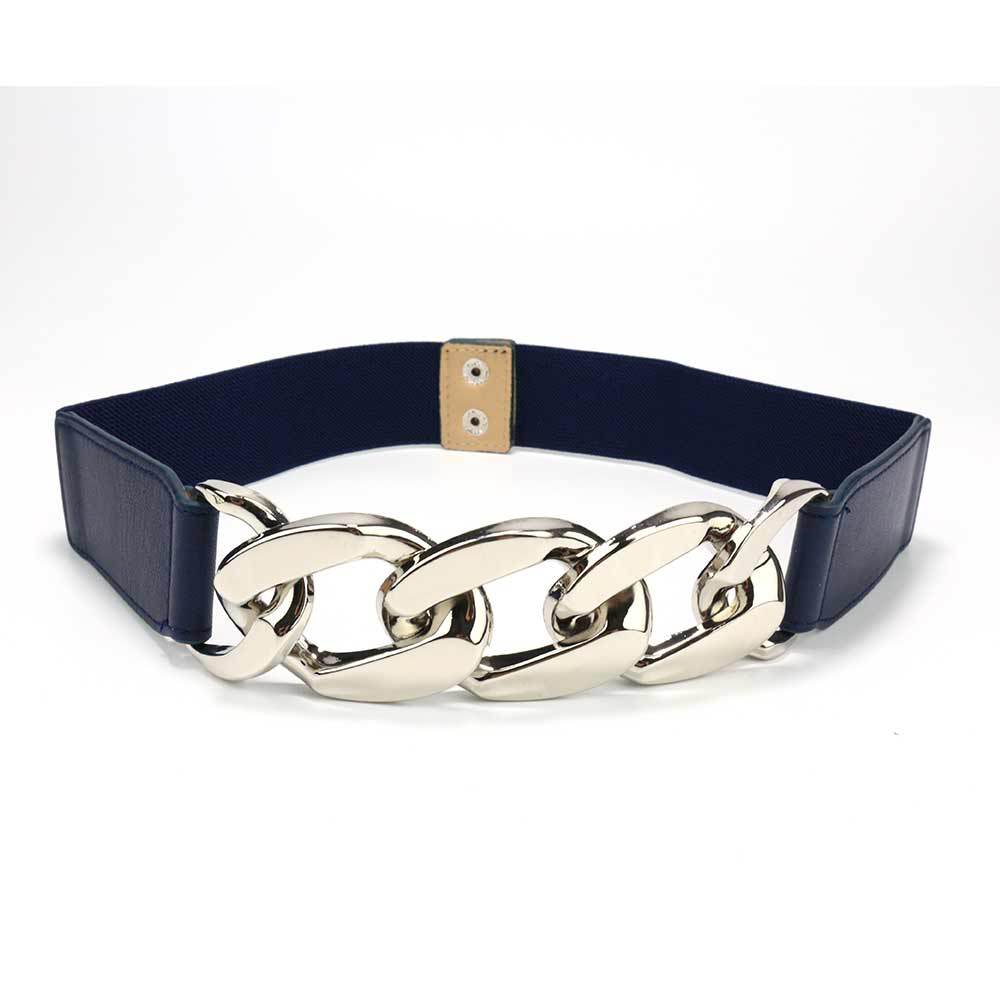 Belt Women'S Decoration Premium Metal Chain Women'S Belt Punk Wide Waist Seal Elastic Elastic Band