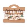 Bohemian bracelet creative tassel multi-layer beaded bracelet