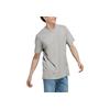 Adidas Solid Color Crew Neck Pullover Straight Casual Sports Short Sleeve T-Shirt Men Tops Medium-Grey-Heather IC9789