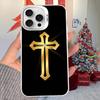 Jesus Christ Cross Phone Case For iPhone 16 15 14 13 12 11 Pro Max X XR XSMAX 8 7 Plus Matte Shockproof Back Cover