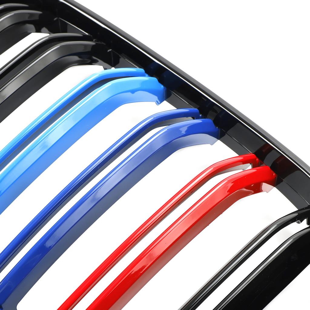 2PCS M-Color Kidney Grill Grille 51138469959 Fit BMW G01 X3 G02 X4 Gloss Black