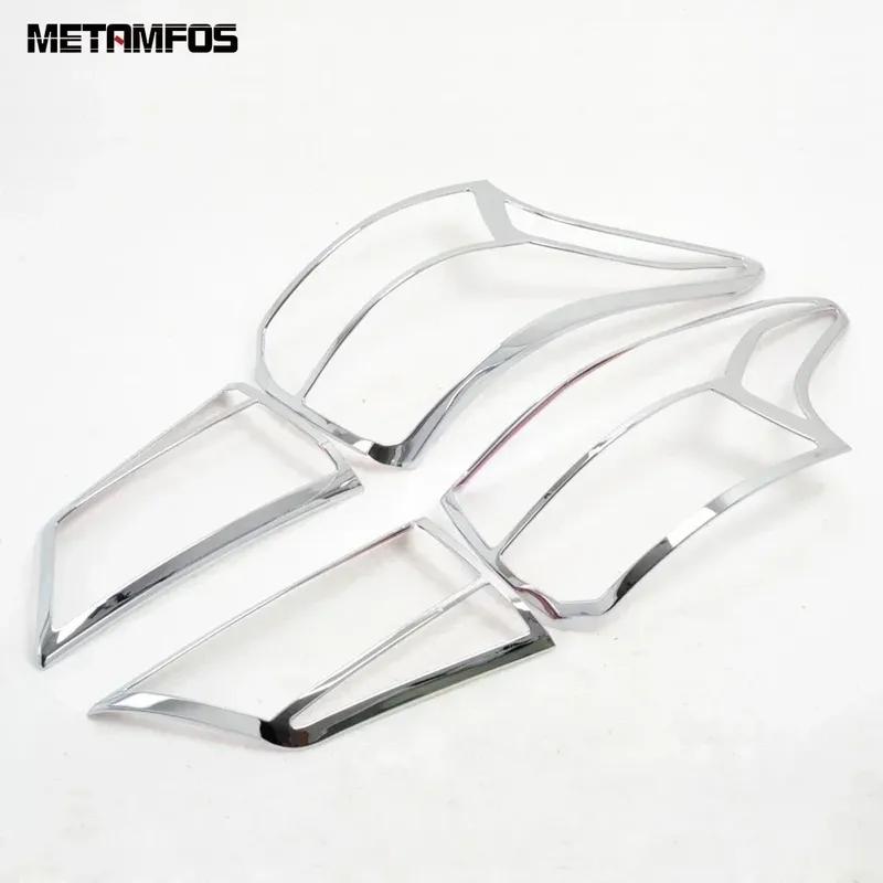 Accessories For Mitsubishi Outlander 2015-2018   Chrome Rear Light Lamp Cover Trim Taillamp Taillight Protector Frame