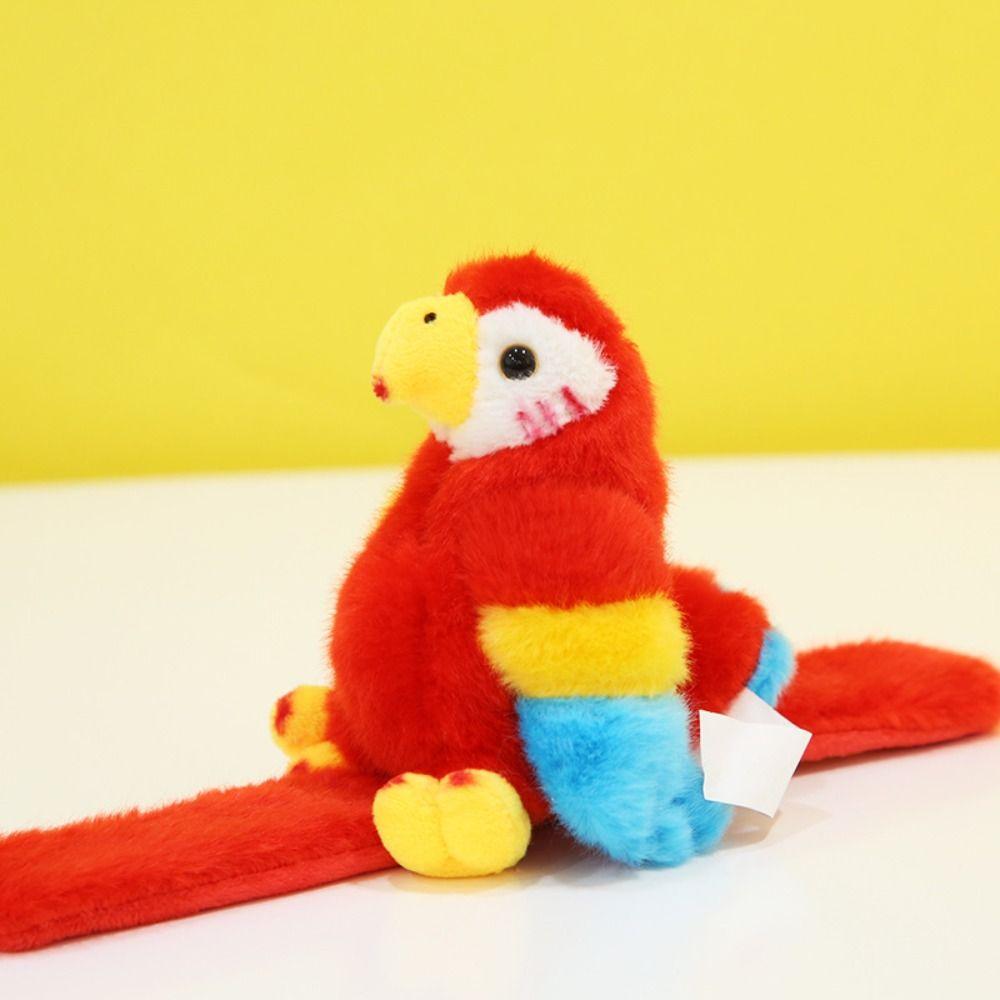 Plushies Plush Bird Hand Ring Toy with Clap Circle Parrot Bracelet Plush Toy  Kids Toys Present