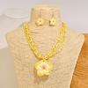 Multilayer Rice Bead Earrings Necklaces Jewelry Set  Beach Necklaces