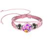 Das Hexenjäger-Team Armband, Zeitstein-Armband, Modisches Rosa-Schwarzes Armband