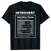 Men's Clothing with A Uniform Style Humorous Quotes  Fitness T-shirts Introverted Humorous Jokes Introverted Cotton T-shirts
