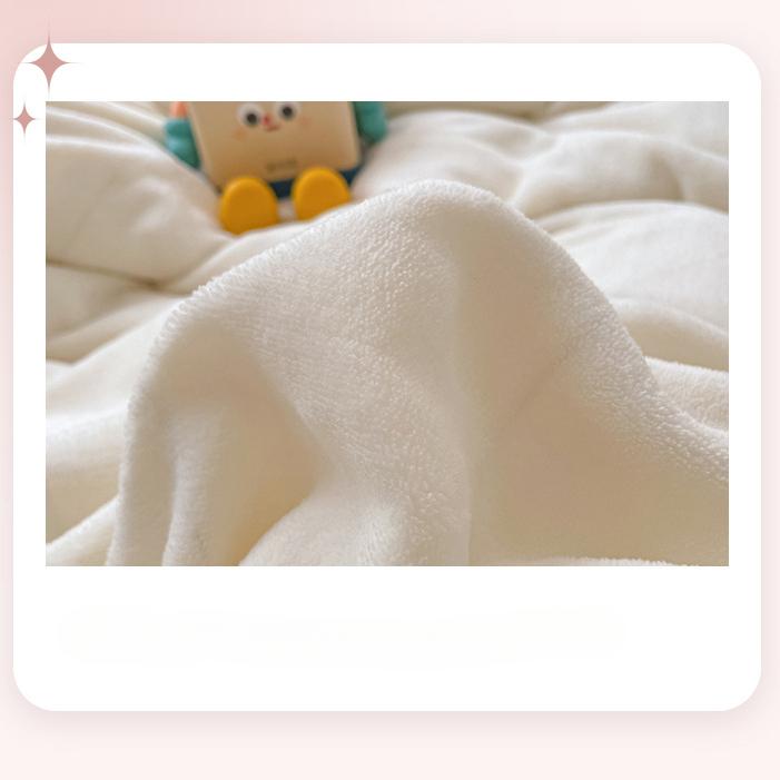 Crem dublu culoare solidă, catifea de lapte, cu tivită mare, cearșaf de pat din patru piese, husă de pilota set de trei piese lenjerie de pat husă de pilota