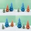 3D Christmas Tree Candle Mold Silicone Mould for Candle Making Handmade Soap Fondant Cake Epoxy Resin Mold DIY Craft