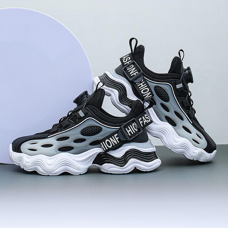2025 new children's mesh shoes breathable girls' sports dad shoes spring and autumn middle-aged and older children's non-slip running shoes