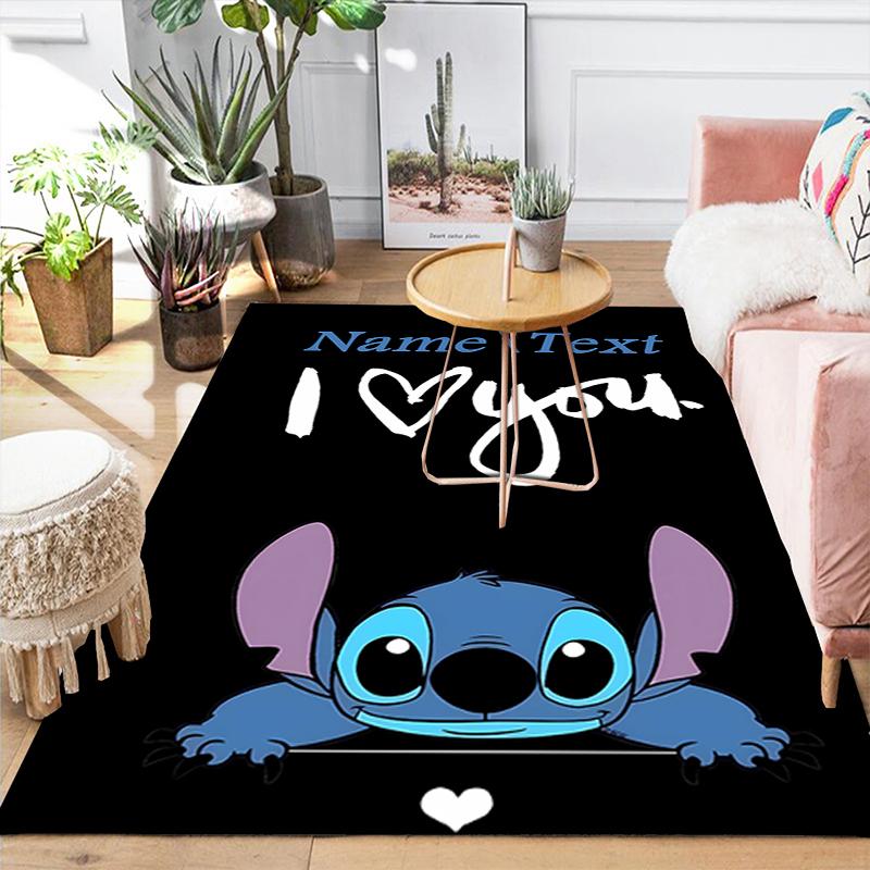Custom 1Pc Lilo Stitch Adventure Rug Office Carpet Indoor Outdoor Entrance Doormat Nonslip Soft And Comfortable Living Room D916292